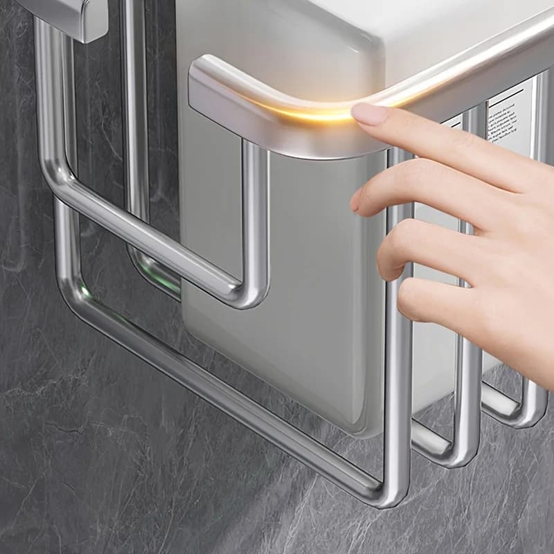 Caddie de douche suspendu, support de rangement de salle de bain sur la douche, étagère murale pour shampoing, après-shampooing et accessoires de salle de bain