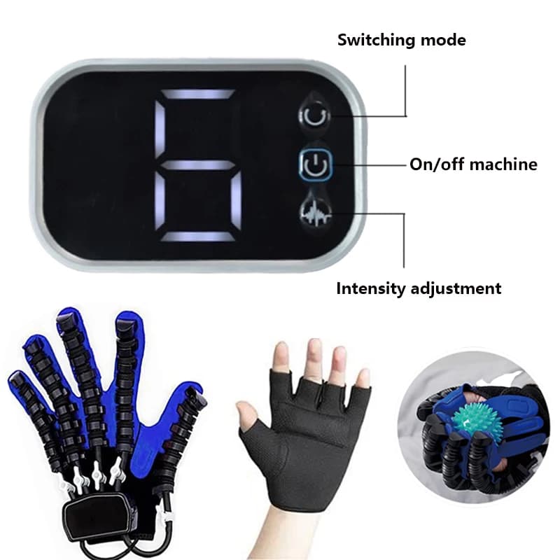 Gant Robot de rééducation des mains, entraînement des doigts, gants de Massage, rééducation des accidents vasculaires cérébrales, hémiplégie, récupération de la fonction des mains