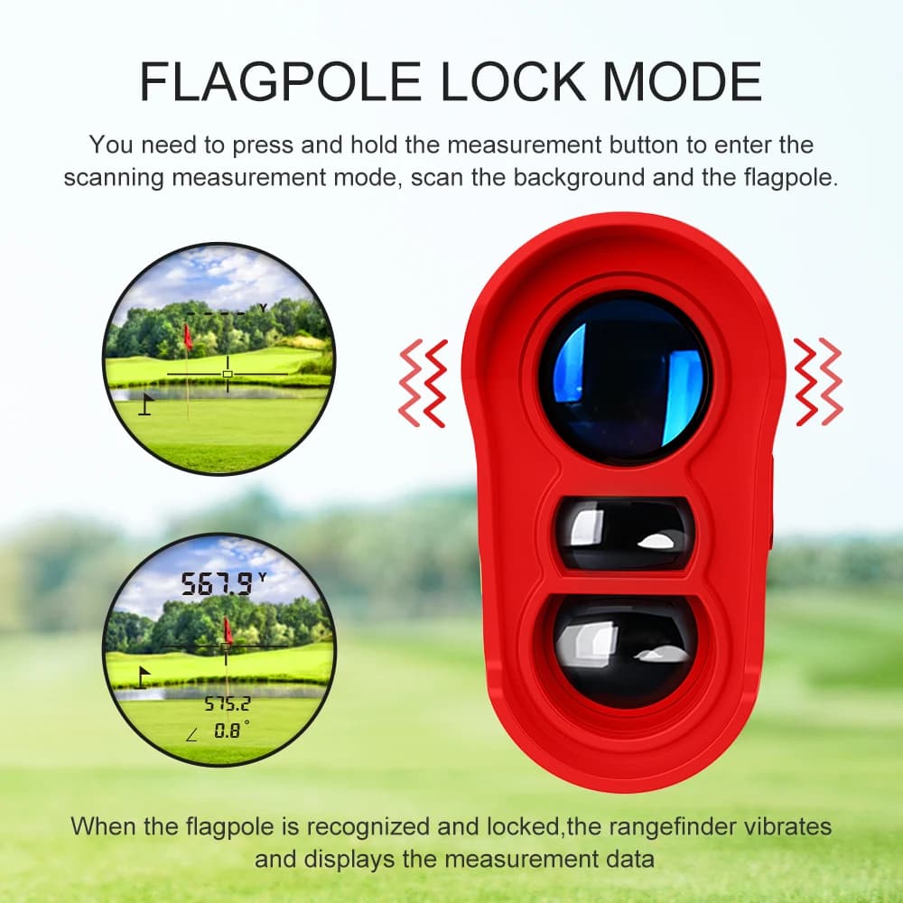 Télémètre de golf REVASRI 1000 yards avec fonction pente, verrouillage de la bannière, vibration, poignée confortable, magnétique, homologué pour les tournois