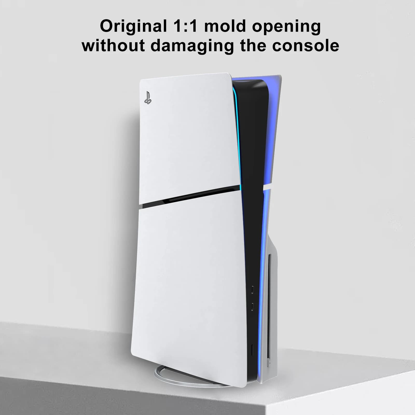 Support vertical en métal pour console PS5 Slim, support de remplacement avec vis pour Playstation 5 version numérique et version disque