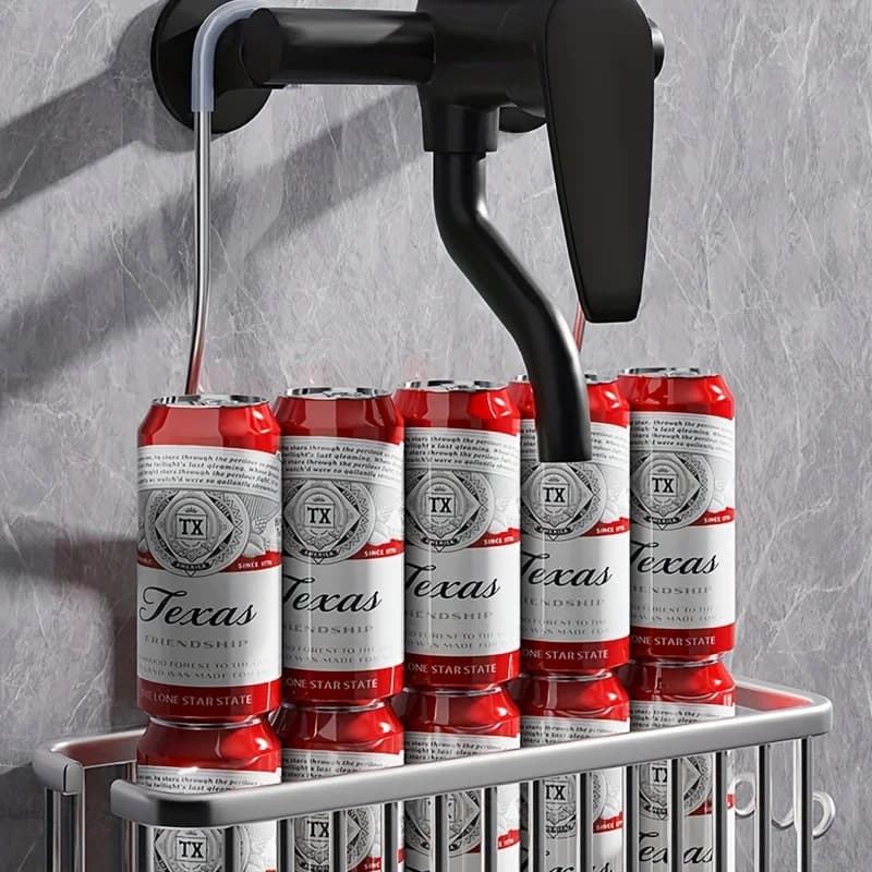 Caddie de douche suspendu, support de rangement de salle de bain sur la douche, étagère murale pour shampoing, après-shampooing et accessoires de salle de bain