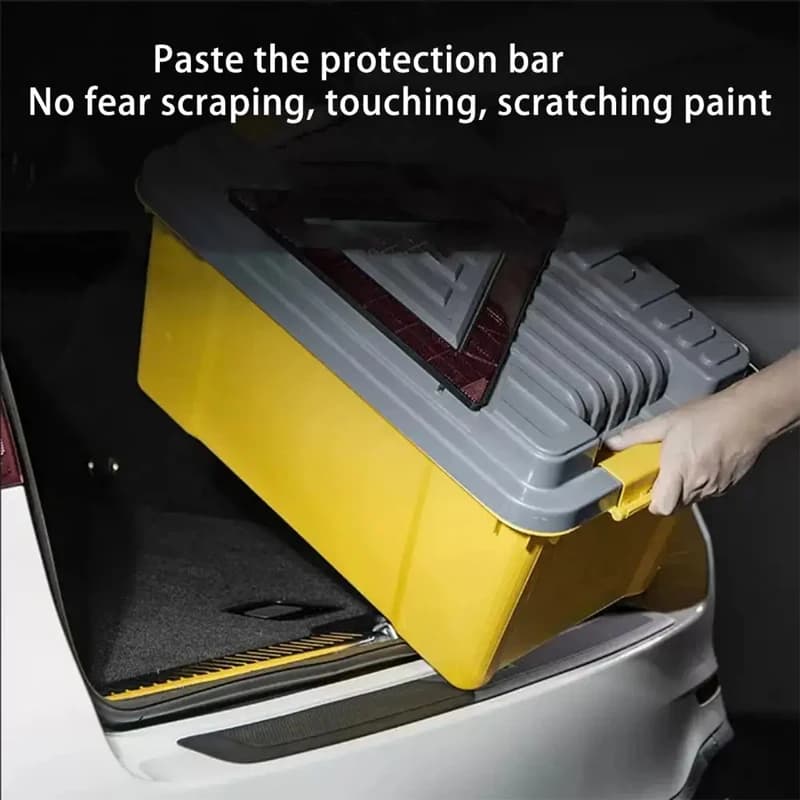 Bande de protection anti-rayures pour seuil de coffre de voiture, pour Skoda Kamiq, protection en caoutchouc pour pare-chocs arrière, autocollant décoratif