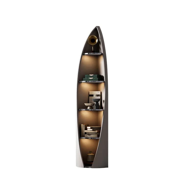 Armoire d'angle de luxe haut de gamme, vitrine de salon moderne du sol au plafond, rangement