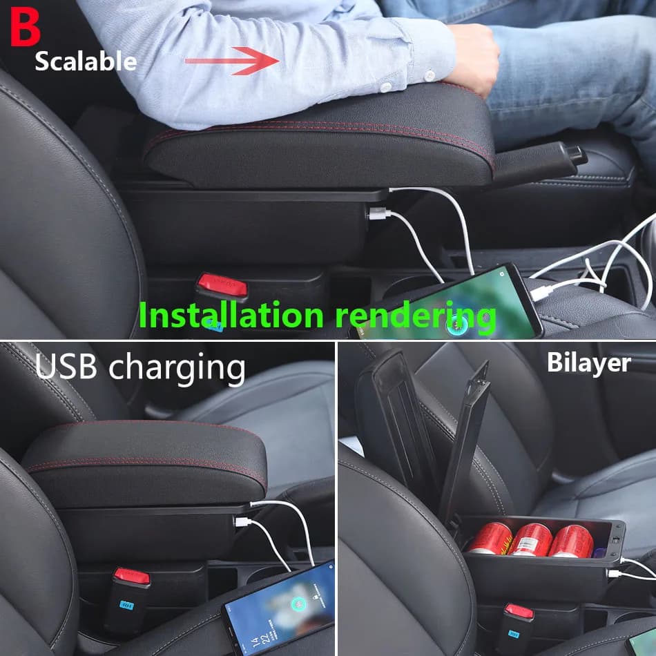 Accoudoir de voiture pour Seat Ibiza, boîte de rangement automatique, rénovation d'accessoires d'intérieur de voiture, pour Seat ARONA IBIZA 6L 6J 2017 – 2025