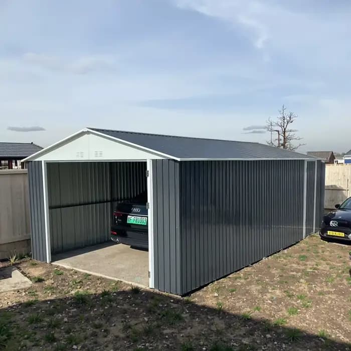Abri de jardin extérieur en métal 12ft x 20ft pour voiture, abri de garage, abri de jardin, vente en