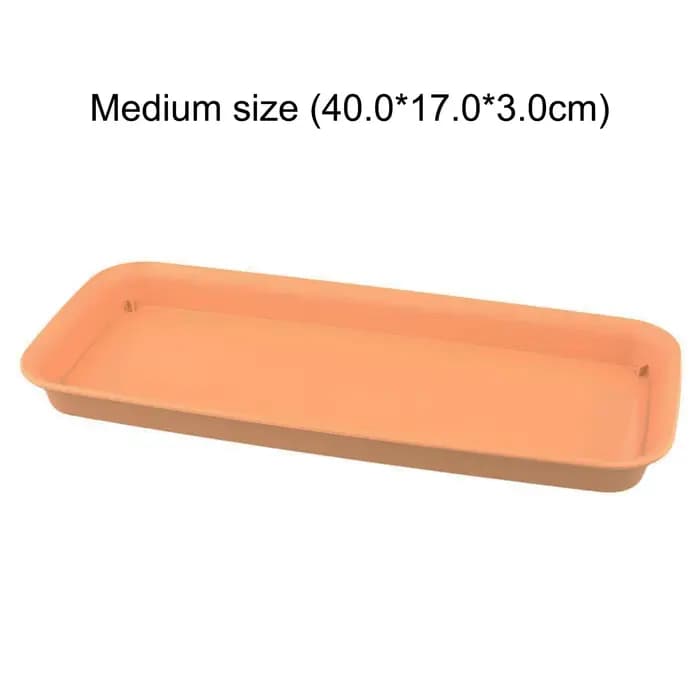 Socle de plante en résine pour intérieur et extérieur, plateau rectangulaire conçu pour recueillir l
