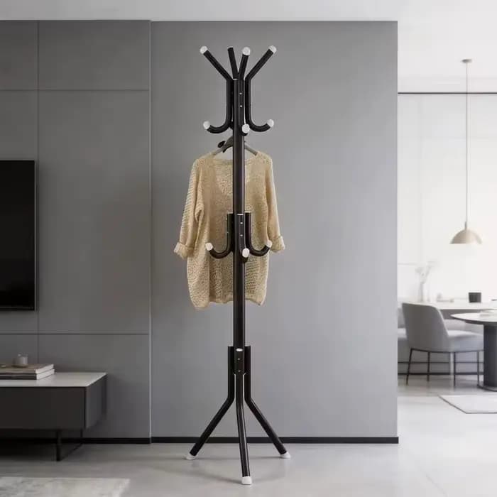 Porte-manteau multifonctionnel en métal, support de rangement simple pour vêtements, étagère à mante