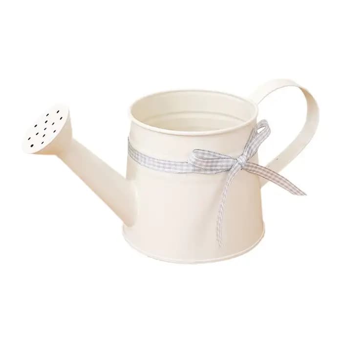 Mini arrosoir 1L en métal avec tête de pulvérisation et ruban à carreaux, arrosoirs modernes pour pl