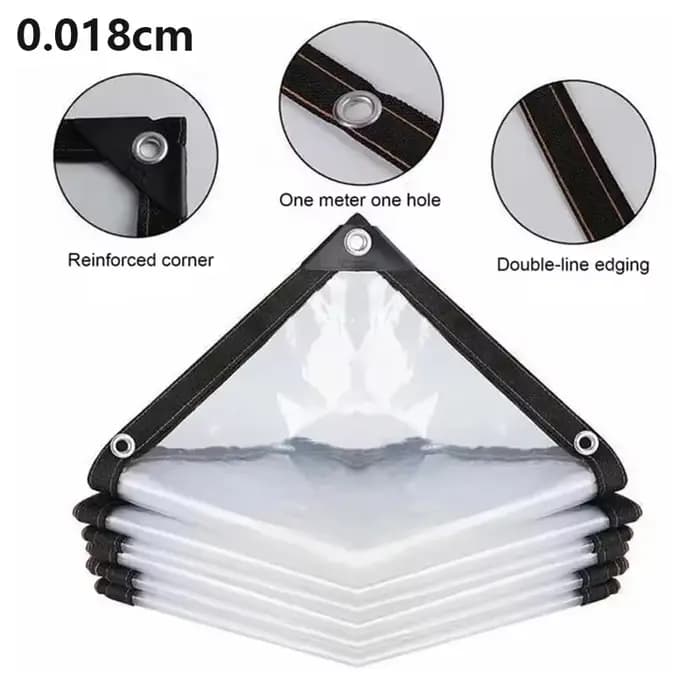Bâche transparente imperméable pour jardin, bâche en Poly transparente, couverture pour plantes, tis