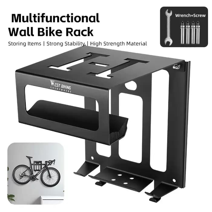 WEST BIKING – support mural multifonctionnel pour vélo, support de stationnement d'intérieur Durable