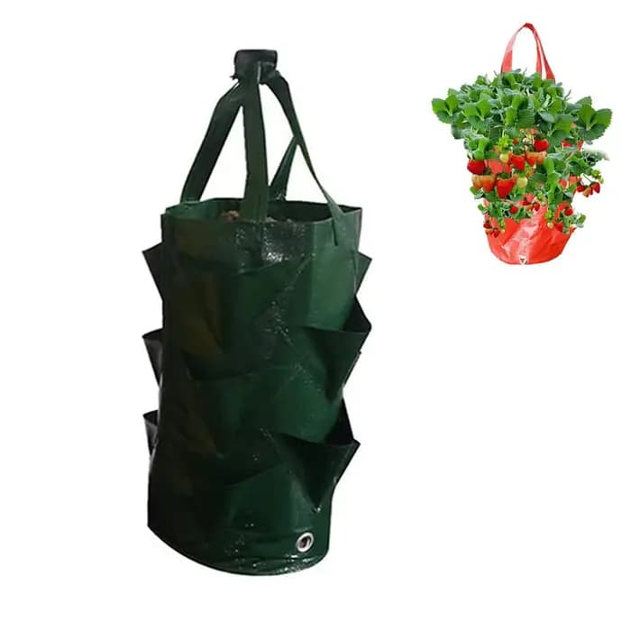 Sacs de culture suspendus pour fraises et tomates, sac de plantation suspendu, jardin vertical, pot