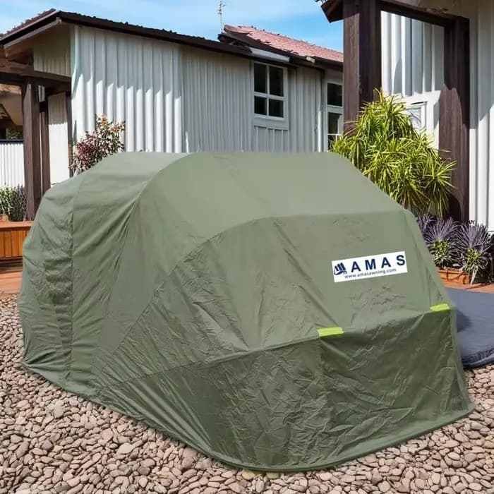 Tente de Garage pliante rétractable Super robuste, Portable, verrouillable, cadre métallique, pour s