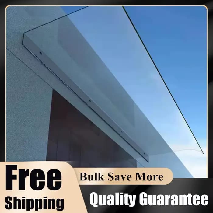 Auvent transparent invisible anti-UV et anti-pluie pour fenêtre, porte, mur, protection contre la pl