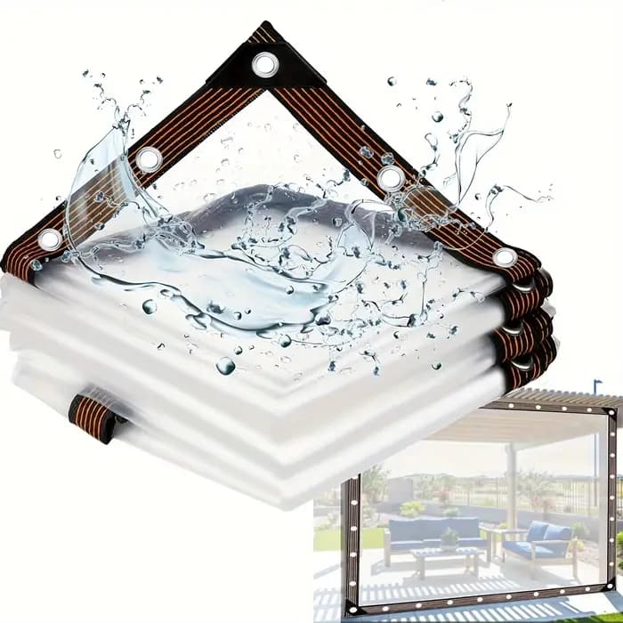 Bâche imperméable hautement transparente 2x3m 2x4m, spéciale pour serres, poulaillers, protection so