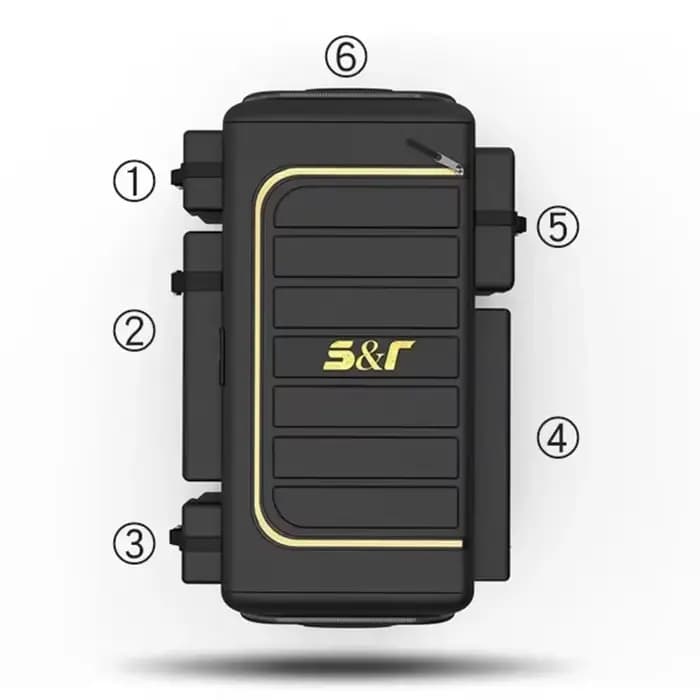 Organisateur de rangement de coffre de voiture avec couvercle