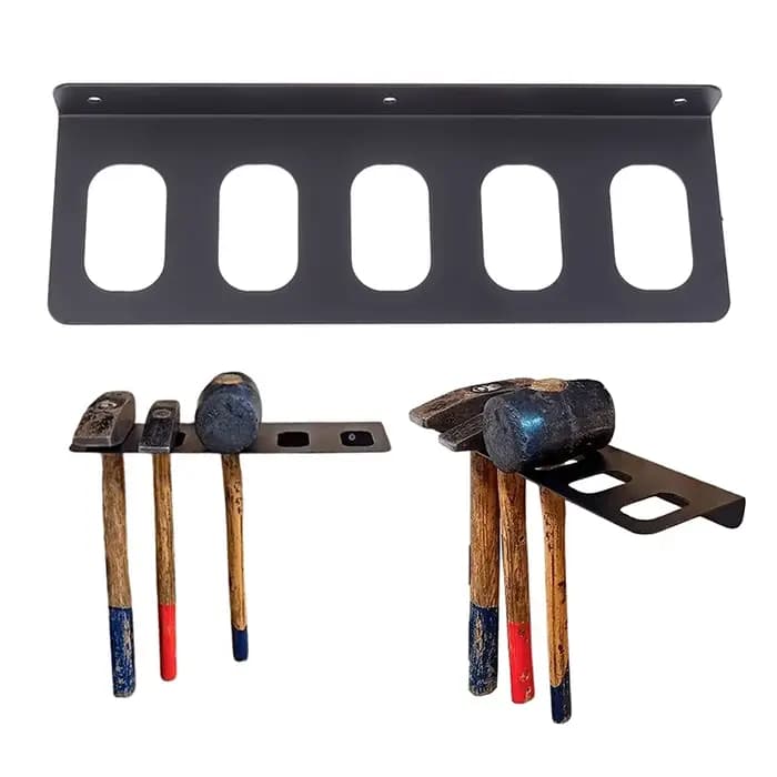 Organisateur d'outils de garage : support de marteau mural en métal robuste