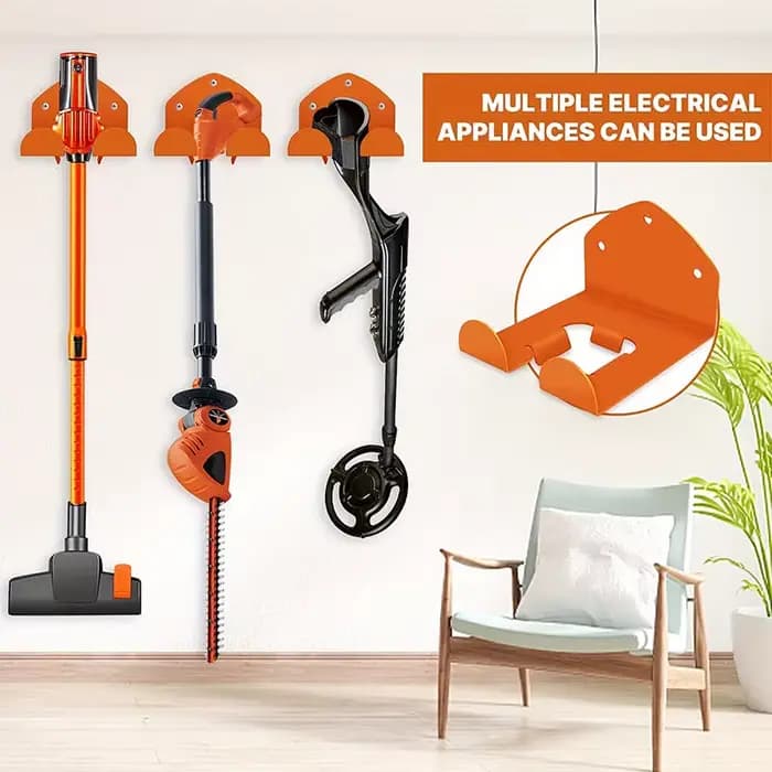 Support mural pour tondeuse à gazon et outils de jardin – Organisateur de garage pour débroussailleuses
