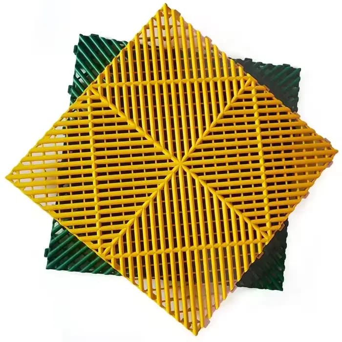 Haute qualité Dalle Garage plastique Interlock carrelage de sol grille de lavage de voiture