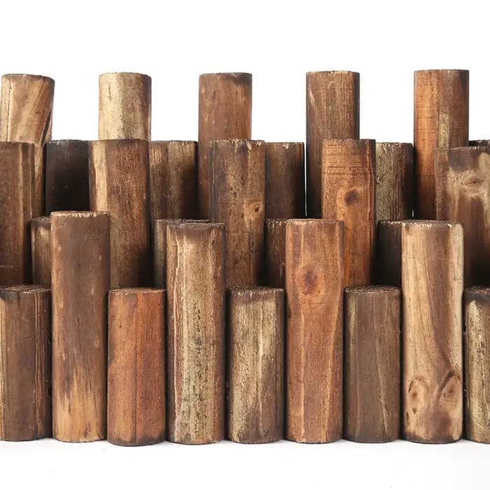 Clôture de jardin en bois décorative