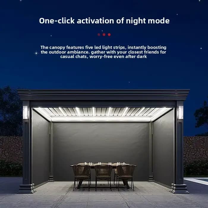 Gazebo élégant et Durable en alliage d'aluminium