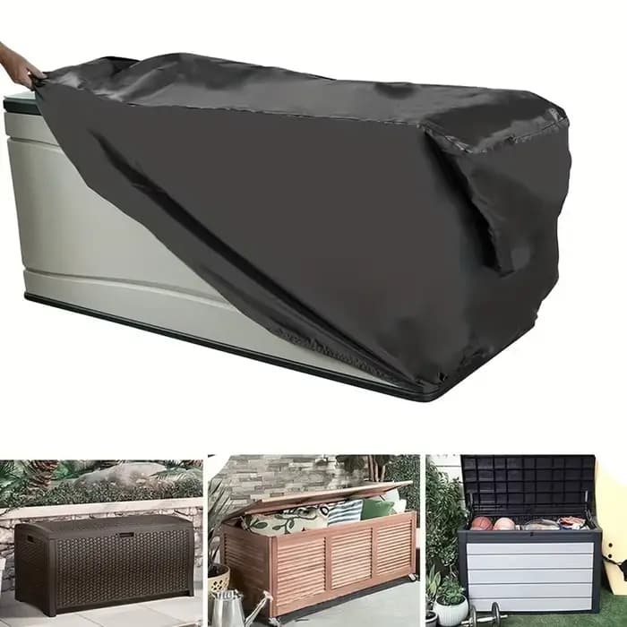 Housse de protection 210D pour bac de rangement extérieur