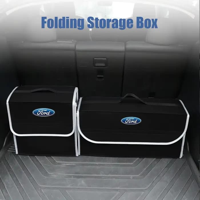 Boîte de rangement en feutre pour coffre de voiture, sac de rangement pliable, outil de tri des objets en désordre dans la voiture, Ford Fiesta Mondeo Fusion Explorer Escape Edge ST