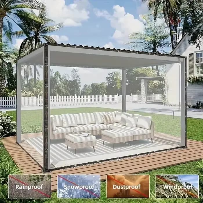Tissu imperméable Transparent