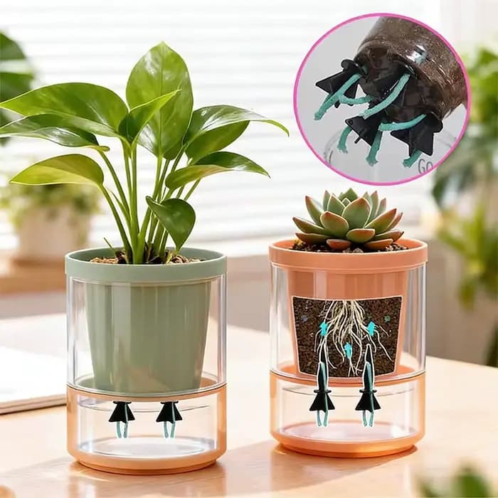 10 ensembles de colonnes auto-arrosantes adaptées aux plantes d'intérieur/extérieur - Poteaux d'irrigation à libération lente réglables