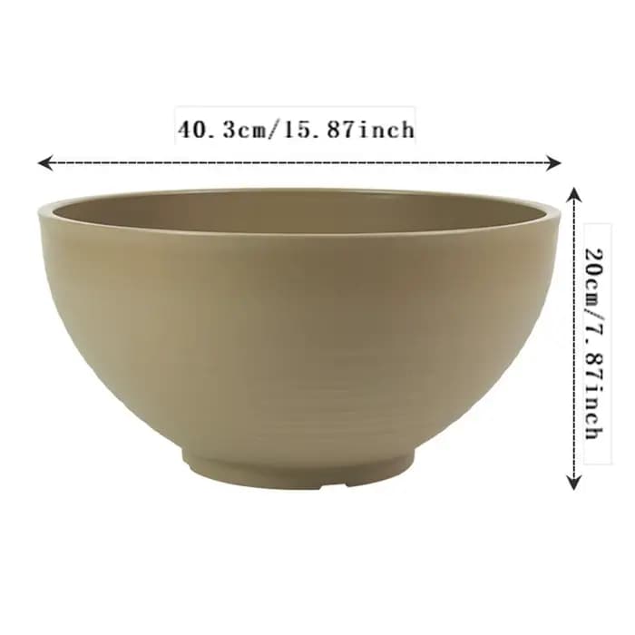 Jardinière de jardin de grande capacité avec pot en plastique de fleur de nénuphar