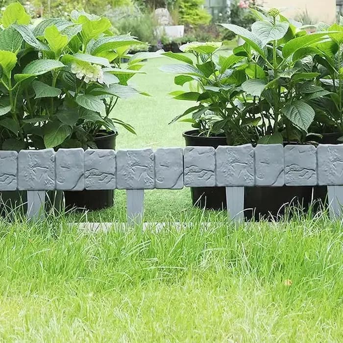 Bordure de jardin effet pierre clôture