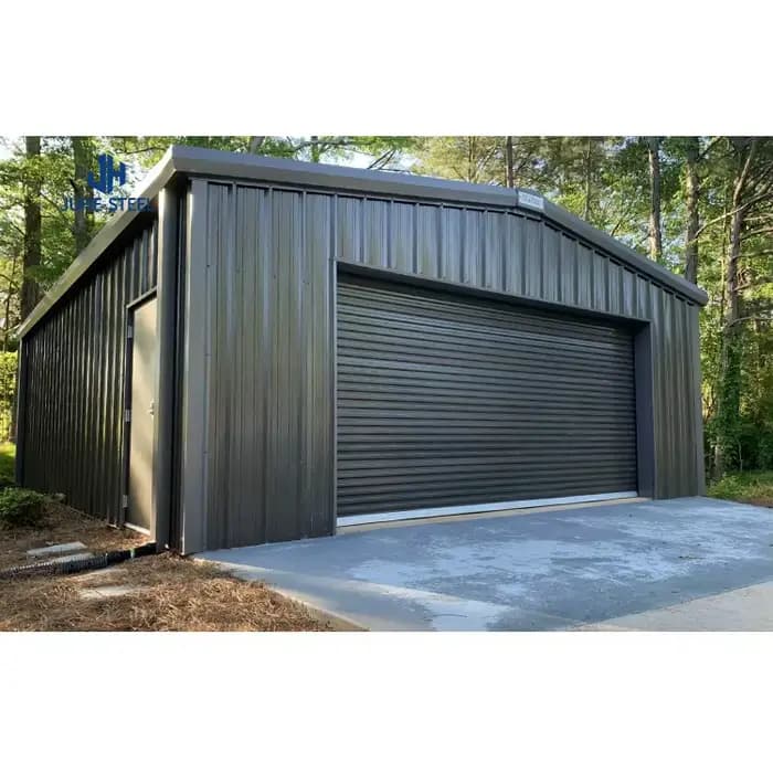 Garage pour voiture en structure acier