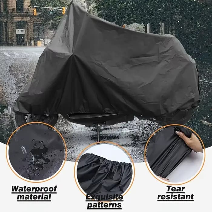 Abri de vélo noir à couverture intégrale
