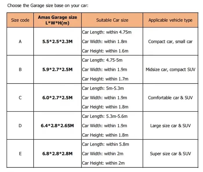 Tente de Garage pliante rétractable Super robuste