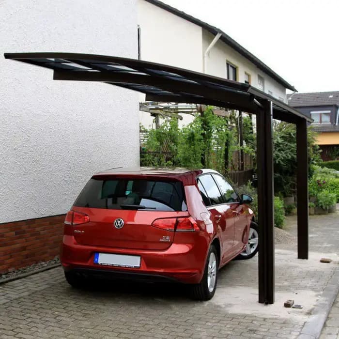 Auvent de protection anti-UV en polycarbonate