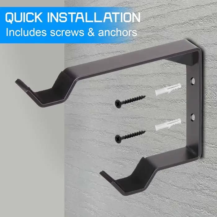Support mural robuste en acier pour 2 pneus de vélo