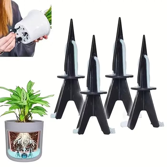 10 ensembles de colonnes auto-arrosantes adaptées aux plantes d'intérieur/extérieur - Poteaux d'irrigation à libération lente réglables
