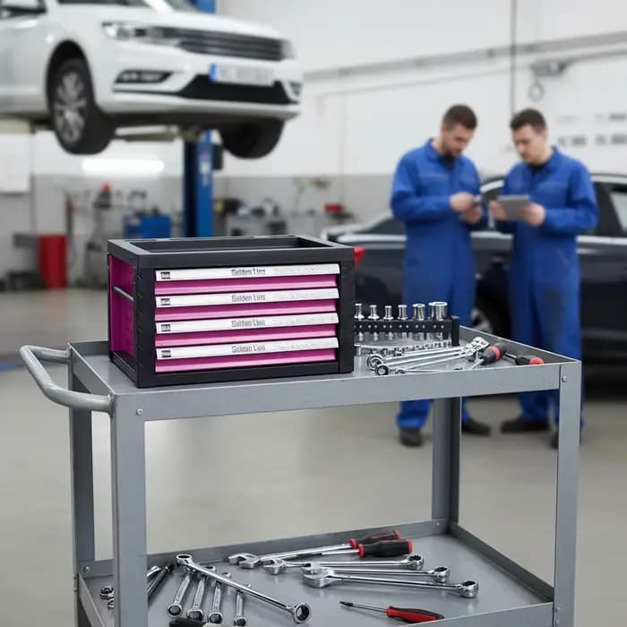 Armoire à outils roulante à 4 tiroirs haute capacité | Coffre