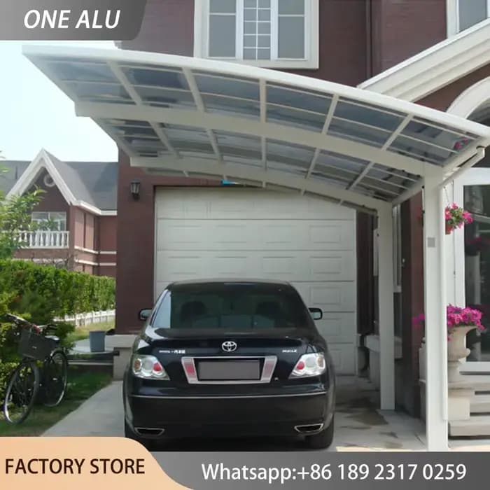 Auvent de protection anti-UV en polycarbonate