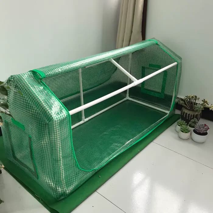 Serre en PVC/PE résistant au froid à boîtier complet pour le jardinage domestique