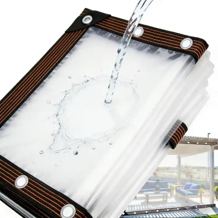 Bâche imperméable hautement transparente 2x3m 2x4m