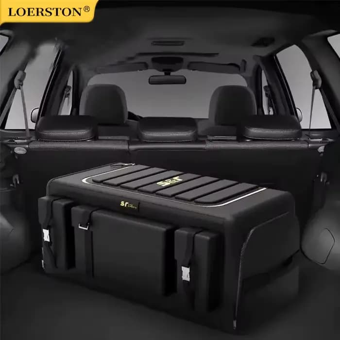 Organisateur de rangement de coffre de voiture avec couvercle