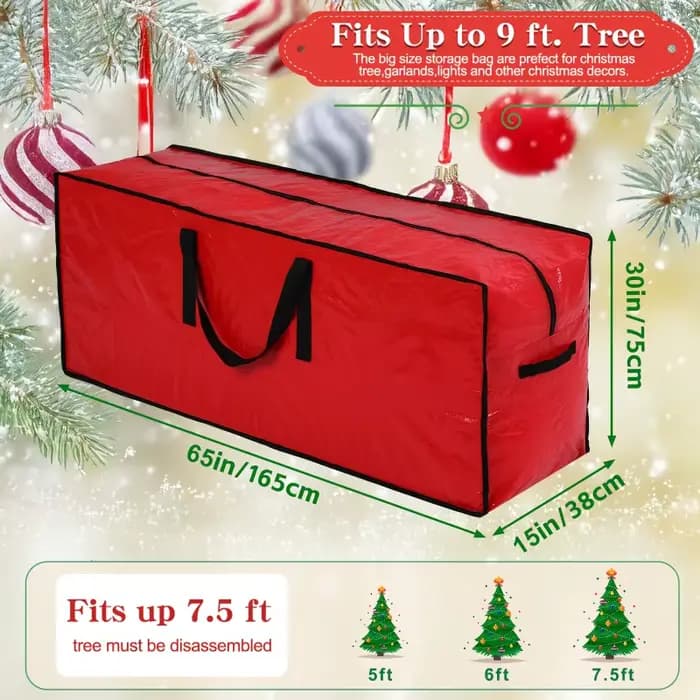 Sac de rangement pour arbre de Noël pour arbres démontés jusqu'à 228