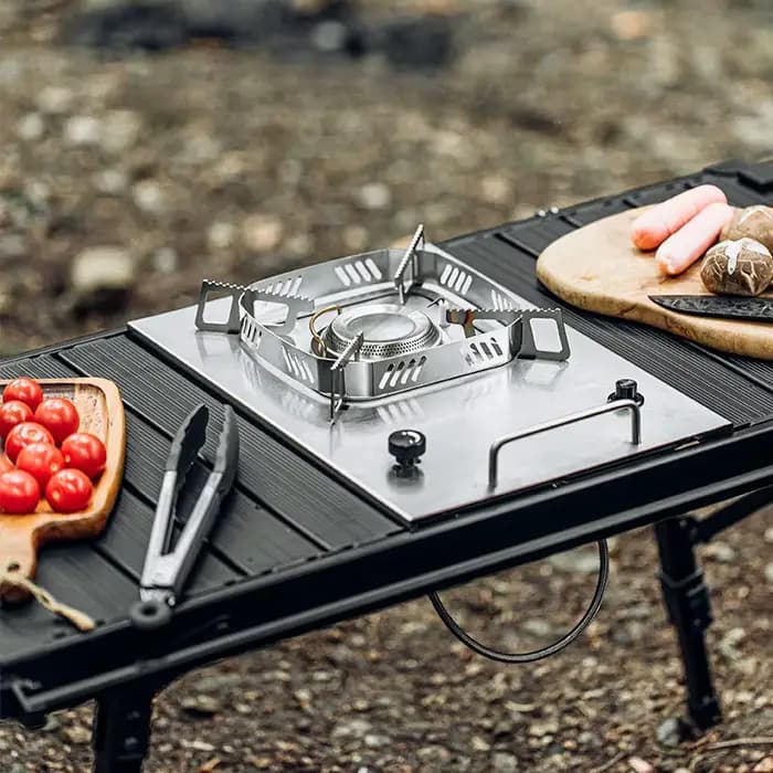 Table pliante réglable en alliage d'aluminium pour camping en plein air