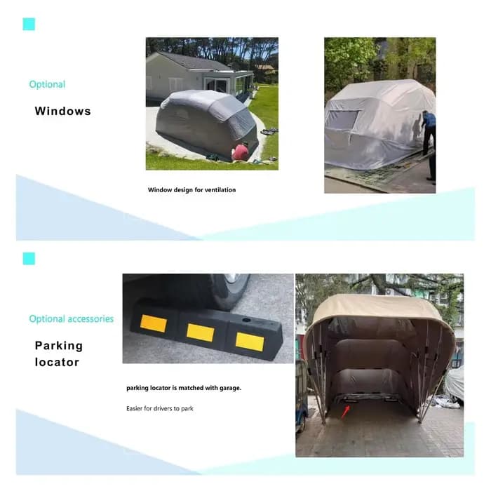 Tente de Garage pliante rétractable Super robuste
