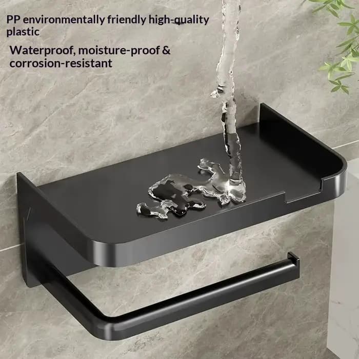 Support mural en plastique pour papier toilette