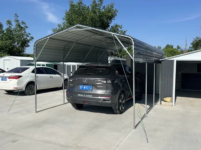Abri de jardin extérieur en métal 12ft x 20ft pour voiture