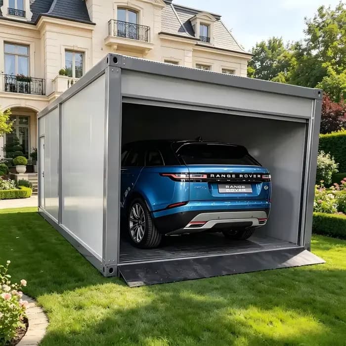 Abri de voiture préfabriqué en acier sur mesure toutes tailles