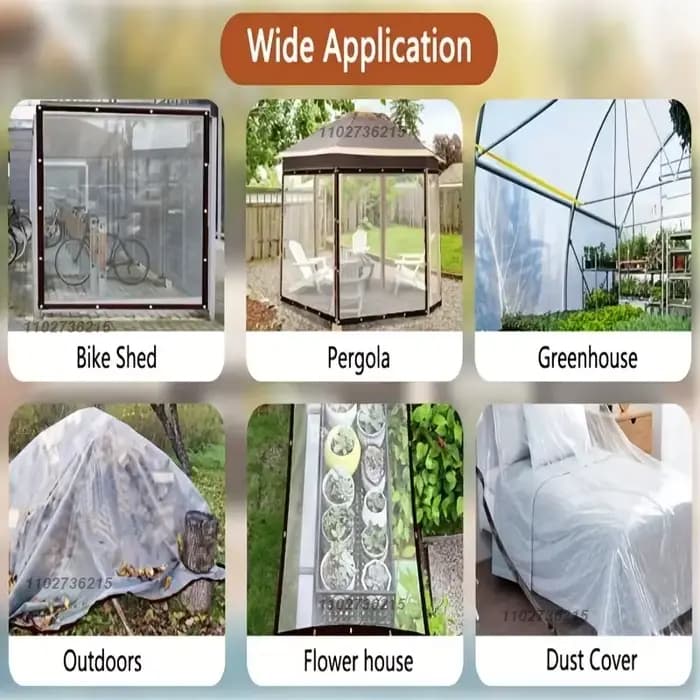 Bâche transparente imperméable pour jardin