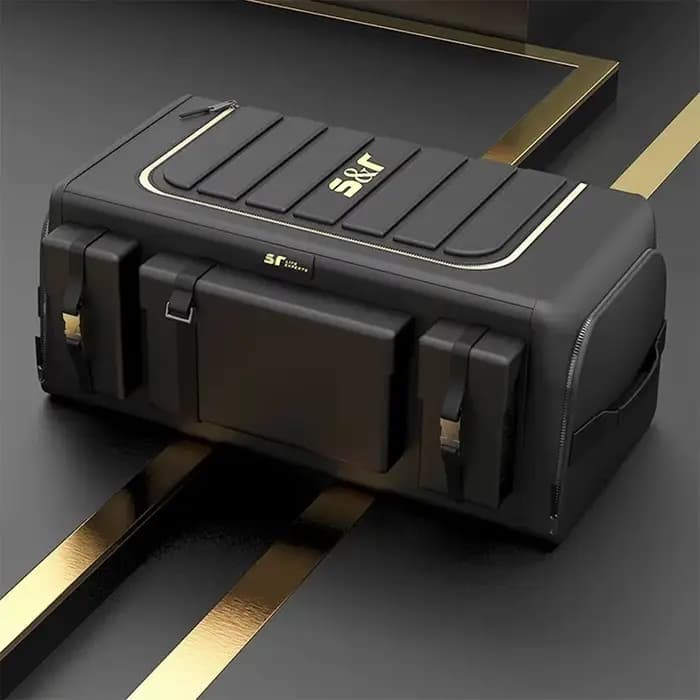 Organisateur de rangement de coffre de voiture avec couvercle