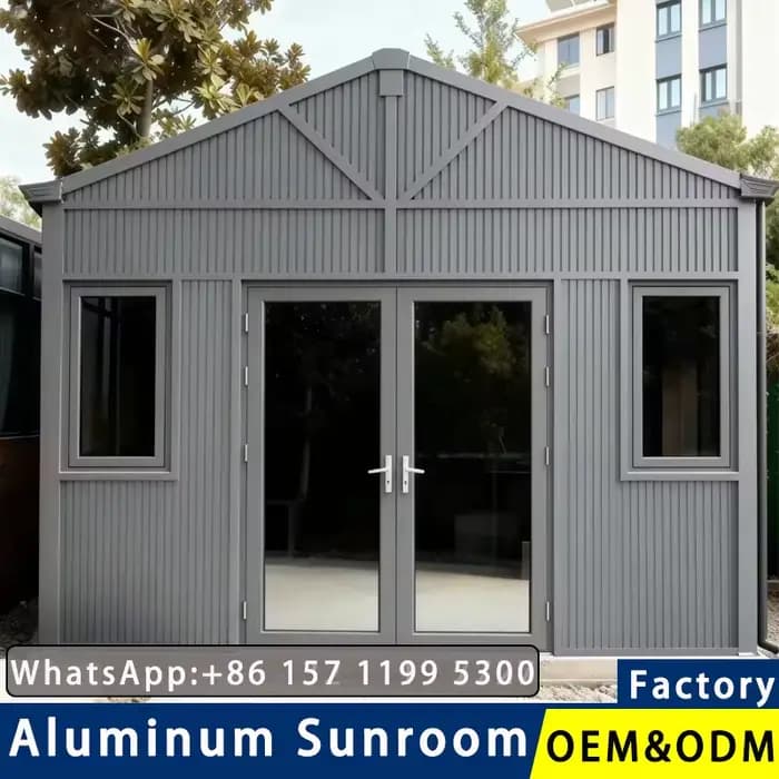 Pavillon de jardin personnalisé en alliage d'aluminium